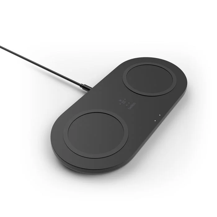 BELKIN DUBBEL BORDSLADDARE 15W - SVART