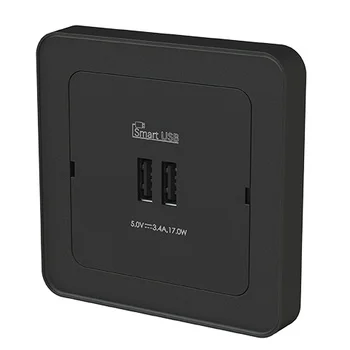 USB UTTAG 2 X TYP A DESIGNX SVART