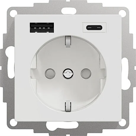 1-VÄGS UTTAG MED USB A OCH C - EXXACT